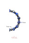 Certified Lapis Lazuli and Faceted Hematite Stone 8 mm Men's Natural Stone Bracelet - 3