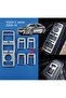 W204 C Series Glass Lift Button Frame Nickel Plating - W204 Accessory Modified C180