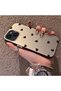 حافظة من السيليكون متوافقة مع هاتف iPhone 13/14، ذات حافة من السيليكون وظهر صلب ومضاد للسقوط، بأنماط على شكل قلب - 4