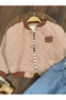 Quilted Coat Striped Badi Stretch Fabric Jeans 3-Piece Baby Boy/Child Set - 5