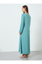 Women Round Neck Maxi Dress - 5
