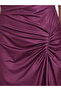 Women Ruched Ombre Look Sheath Midi Dress - 4