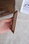 Genuine Leather Men-Women Thin Hazelnut Color Card Holder 1144 - 2