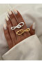 Silver Bow Open Ring - 2