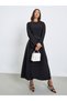 Women Faux Pearl Embellished Dress - 3