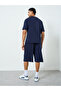 Men Minimal Print Oversized T-Shirt and Shorts Set - 5