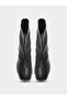 Women Black Pointed Toe Ankle Boots - 5