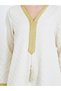 Women Beige Jacquard Jalabiya with Gold Accents - 4