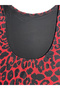 Women's Leopard Print Backless Long Sleeve Mini Dress - 5
