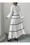 Women Rick-Rack Trim Tie-Up Top and Skirt Co-Ords - 2