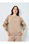 Cuffed Stripes Front Pocket Crew Neck Drop Shoulder Sweater and Loose Fit Pants Set - 3