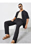 Men Black Relaxed Fit Shirt and Pants Co-Ords