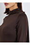 Solid With scarf-style neckline for everyday casual wear Midi Dress - 4