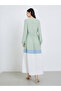 Women Color Block Belted Jalabiya - 5