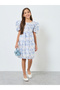 Teens Floral Jacquard Dress - 2