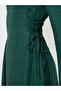 Women Maxi Dress with Side Tie-Up Waist - 4