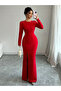 Women Maxi Dress with Pearl Embellishments - 2