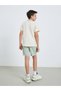 Teens Textured Polo T-Shirt and Woven Shorts Set - 5
