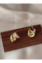 Solid Multi-Turn Irregular Earrings - 4