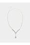 Set of 2 - Silver Crystal Embellished Necklace and Earrings - 5