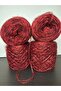 Wine (Feathery) Medium Thickness Elite Moher, Pomegranate Flower Red Flos Pul (2 Layers of Winding) Knitting Yarn 200Gr - 2
