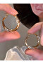 Embellished Circle Earrings - 2