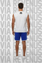 Ufc Printed Black Sleeveless 100% Cotton T-Shirt and Piped Jersey Fabric Sports Shorts Combination Set - 2
