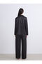 Shirt Collar Bow Satin Women's Pajama Set - 3