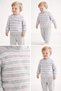 Girl Child Pink Striped Top and Bottom Set 4/6 Years Old - 2