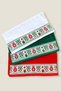 3-Piece Christmas Towels 100% Cotton Christmas Concept Hand and Kitchen Towels White Red Green 50X90Cm - 2