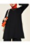 Women's Black Tunic Trousers Top and Bottom Set 6663 - 3