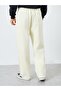 Slogan Print Oversized Open Hem Joggers - 4