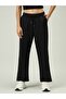 Black Patch Pocket Wide Leg Joggers