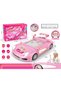 Racing Car for Girls Barbie Adventure Pink Simulated Driving Dashboard Steering Wheel Musical Toy - 2