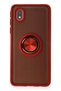 Mtxdpn Samsung Galaxy A01 Core Case Montreal Ringed Silicone Cover (232443) - Red