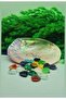 20 Pieces of Natural Stone Pendant Charms in Oyster Shell - 2