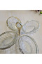 1 Piece 4-Section Cast Metal Frame Cookie Plate Silver - 3