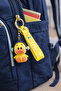 Gift Cute Duck Figured Keychain 3Dsilicone School Camping Shoulder Travel Makeup Bag Accessory - 2