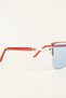 Sophia Adaptive Blue Metal Cat Eye Sunglasses |   Auto Darkening Glass Color - 7