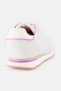 Women Brand Logo Lace Up Casual Shoes, Light Beige - 3