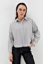 Heavy Stone Poplin Shirt Gray