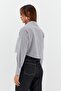 Striped Double Pocket Crop Black - 2
