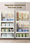 55cm Wide Freestanding Portable Foldable Wardrobe with Transparent Doors & Hanging Rod - 2