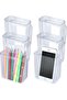 6 Pack Plastic Wall Folders, Clear Hanging Wall Organizer, Acrylic Single Pocket File Holder