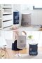 Large Foldable Waterproof Laundry Basket Storage Hamper Toy Storage Bag - 3