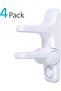 Outsmart Lever Handle Lock, White, 4PK - 2