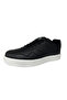Black Skin Orthopedic Sole Daily Walking Shoes - 2