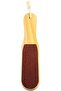 Double-sided Wooden Foot file Dead Skin Callus Remover Wooden Handle Pedicure Scrubber - 3
