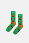 - Multi-Colored Halloween Patterned Cotton Socks Set of 2 - 3