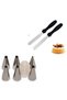 Metal Pastry Spatulas Set of 2 and Russian Dough Scraper Set of 7 Large Pastry Spreading Knife Set of 2 and Pastry Scraper